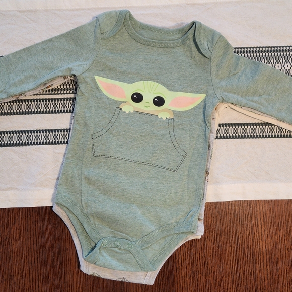 NWT Star Wars Baby Yoda Bodysuits - Picture 4 of 5